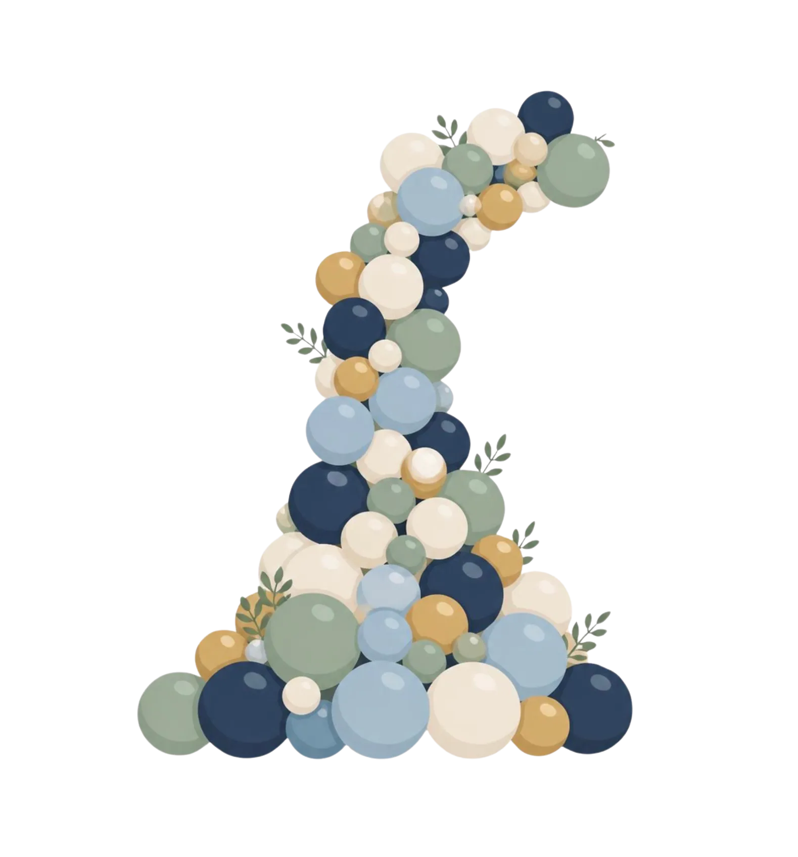 Wide Base Freestanding Balloon Garland