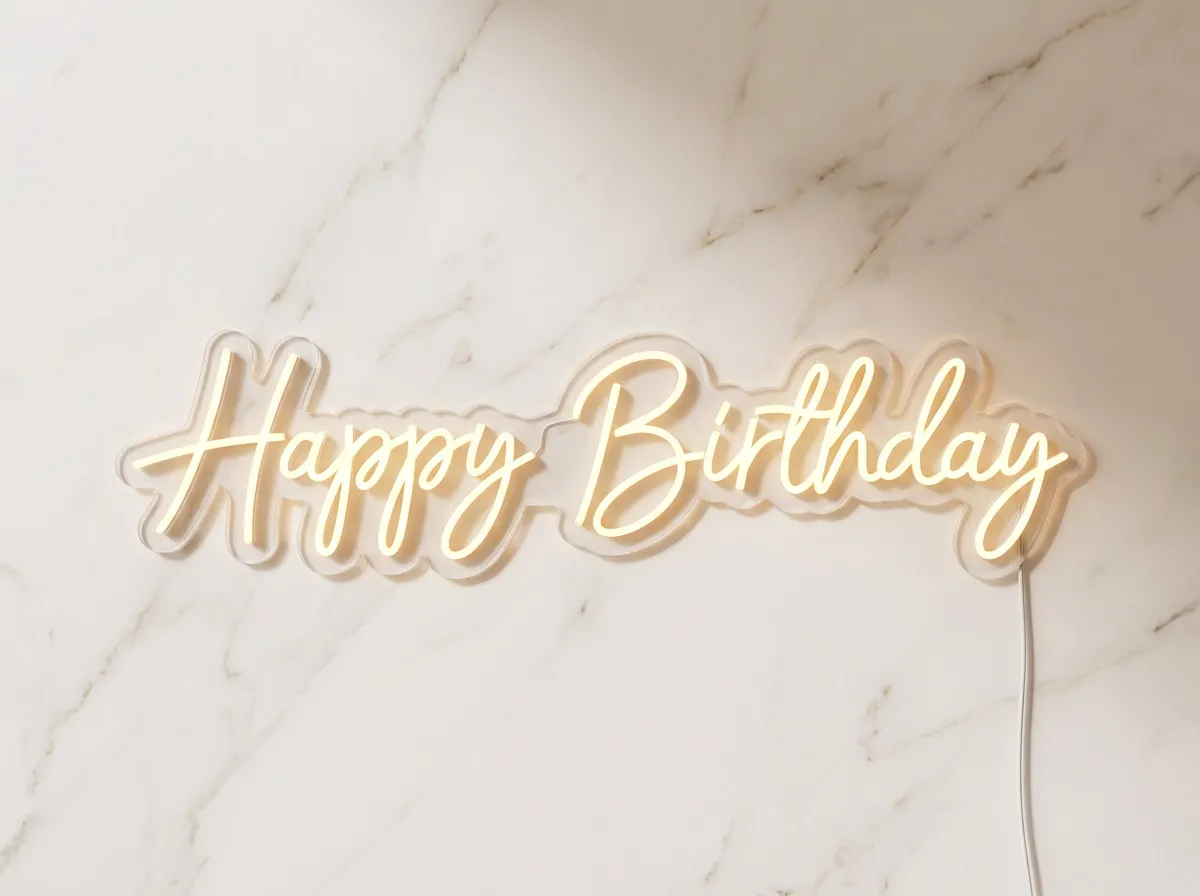 Happy Birthday LED Neon Sign Hire