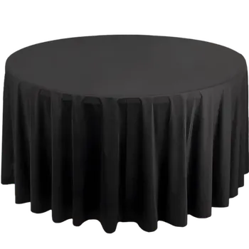Round Tablecloth - Black 288cm 