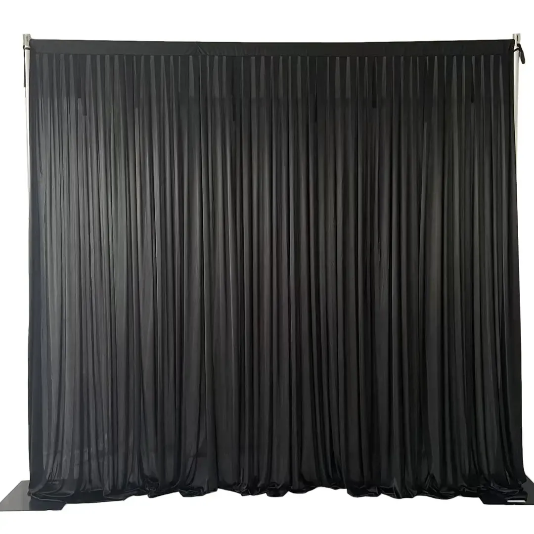 3m Black Curtain Backdrop