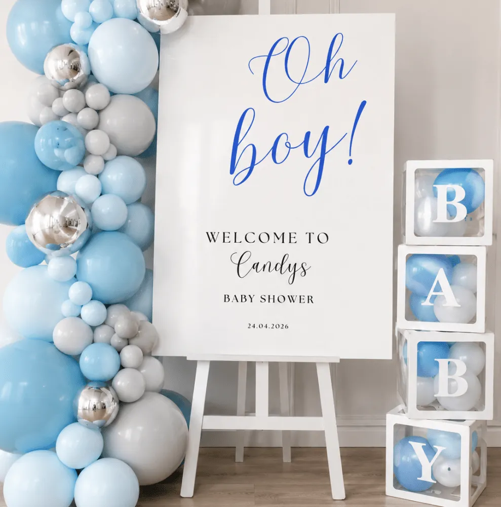 Personalised White Acrylic Sign - A1 Size