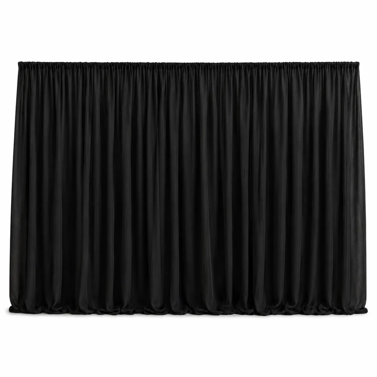 Black Curtain Only- Pipe & Drape Backdrop
