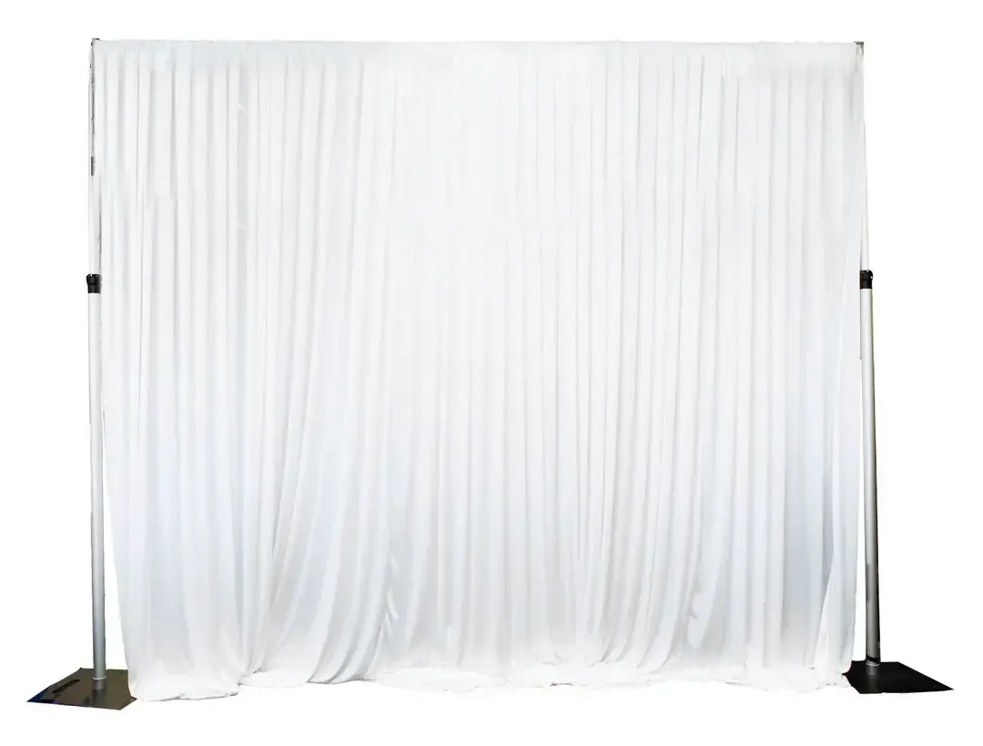 3m White Curtain Backdrop