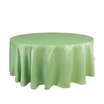 Dusty Willow Luxe Satin Tablecloth – 305cm Round