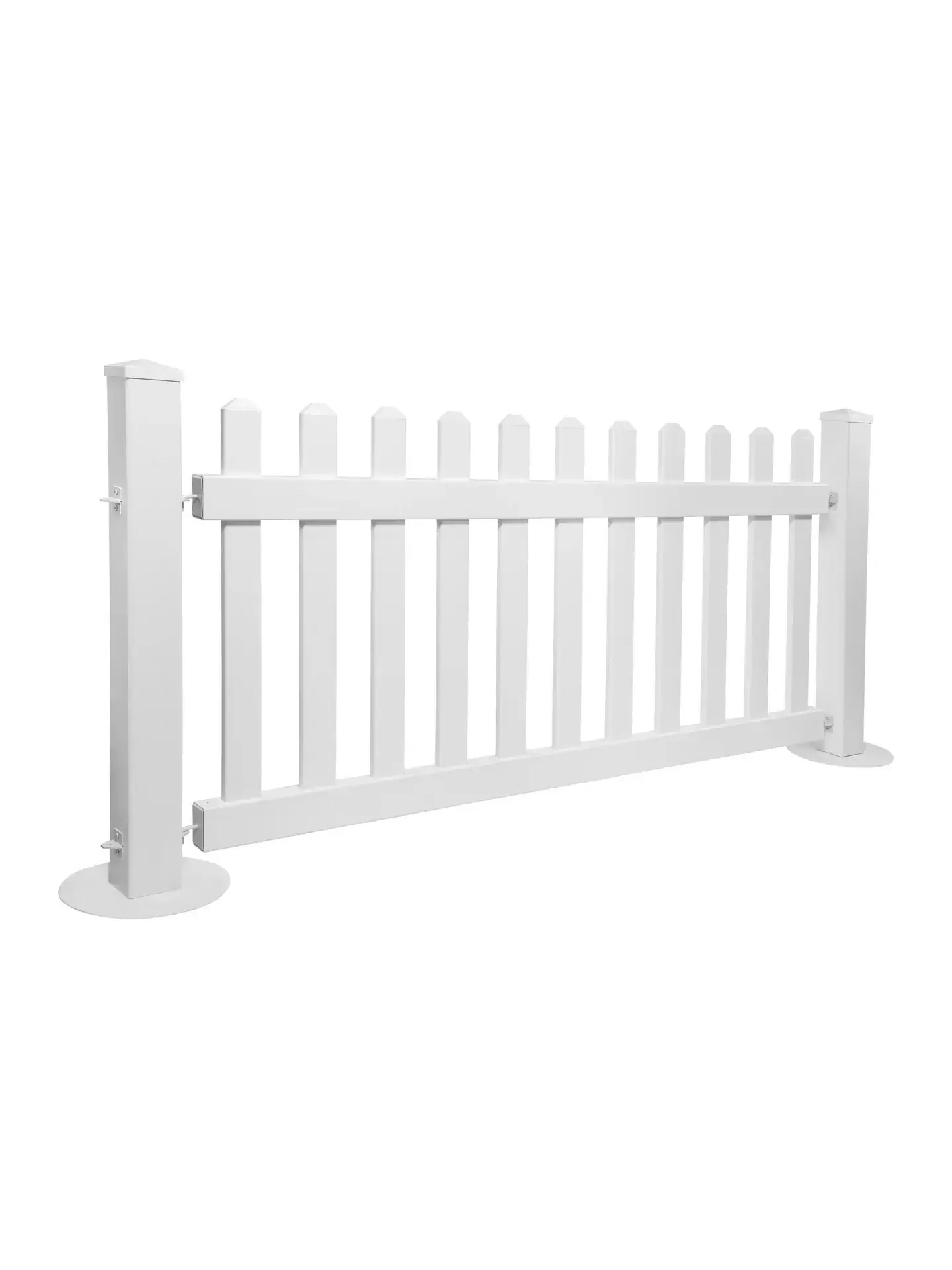 PVC Picket Fence Panel Hire – 2.4m x 0.9m White Panels