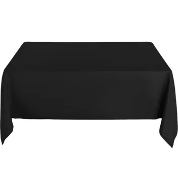 Square Tablecloth - Black - LARGE (228cm x 228cm)