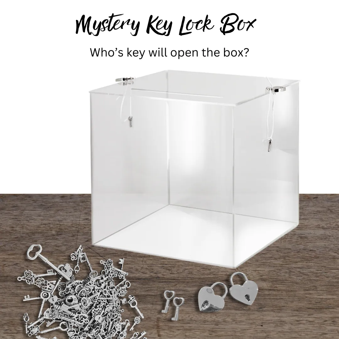 Mystery Key Acrylic Lock Box