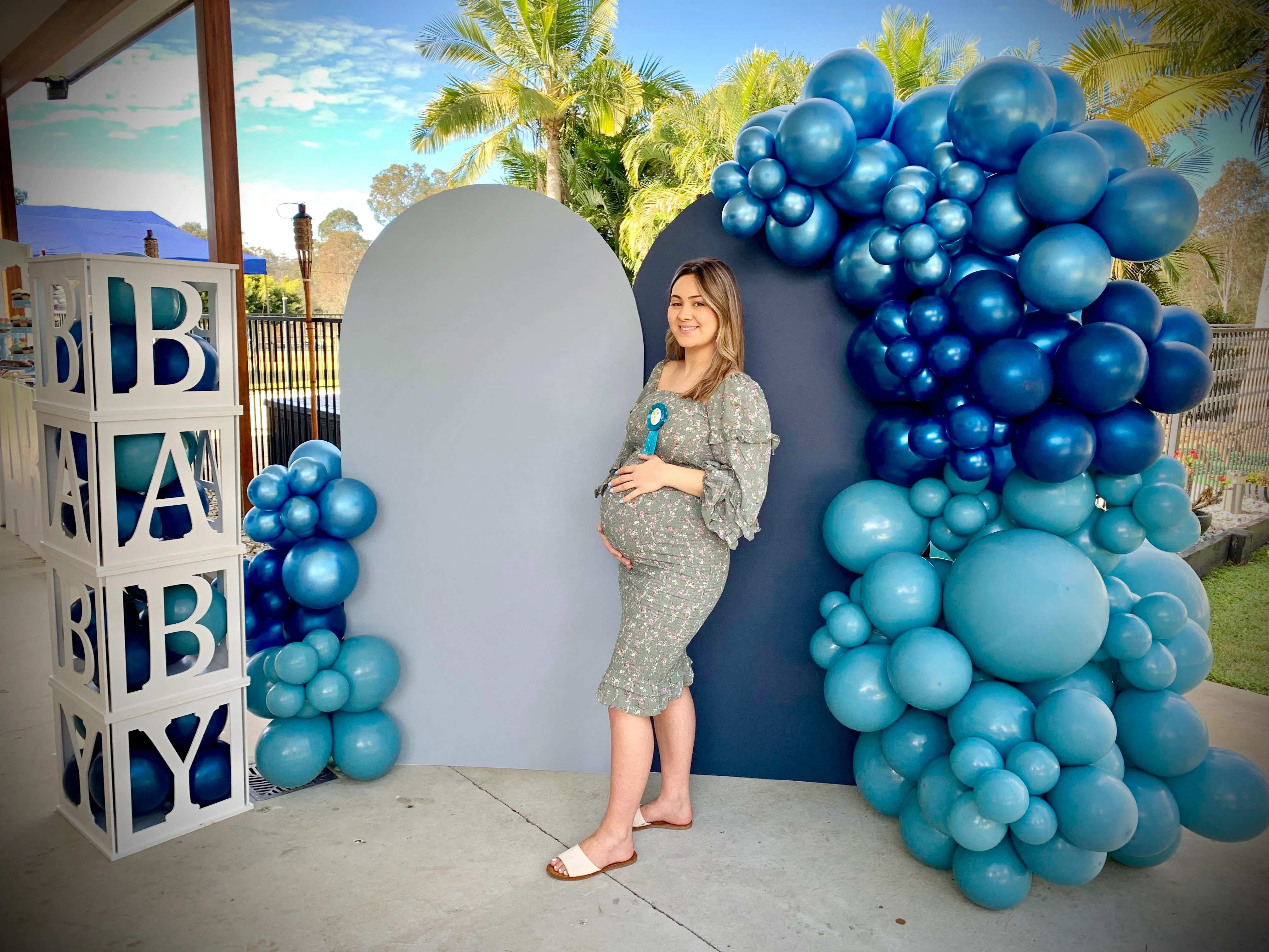 Arch Backdrop - Set of 2 - Blue 1.8m