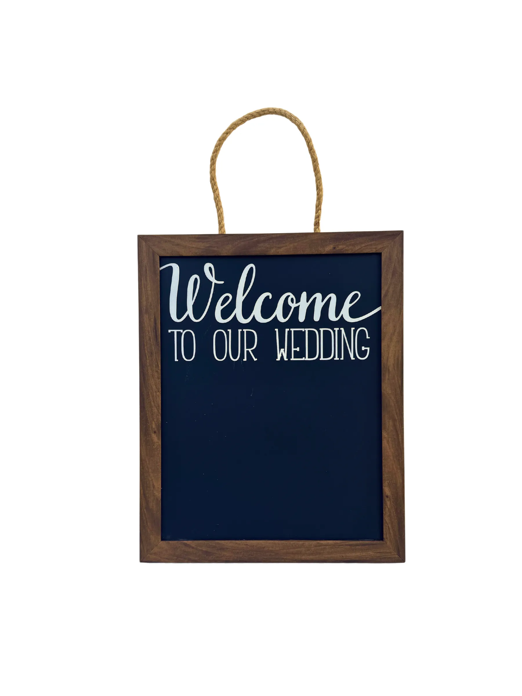 “Welcome to Our Wedding” Chalkboard Sign
