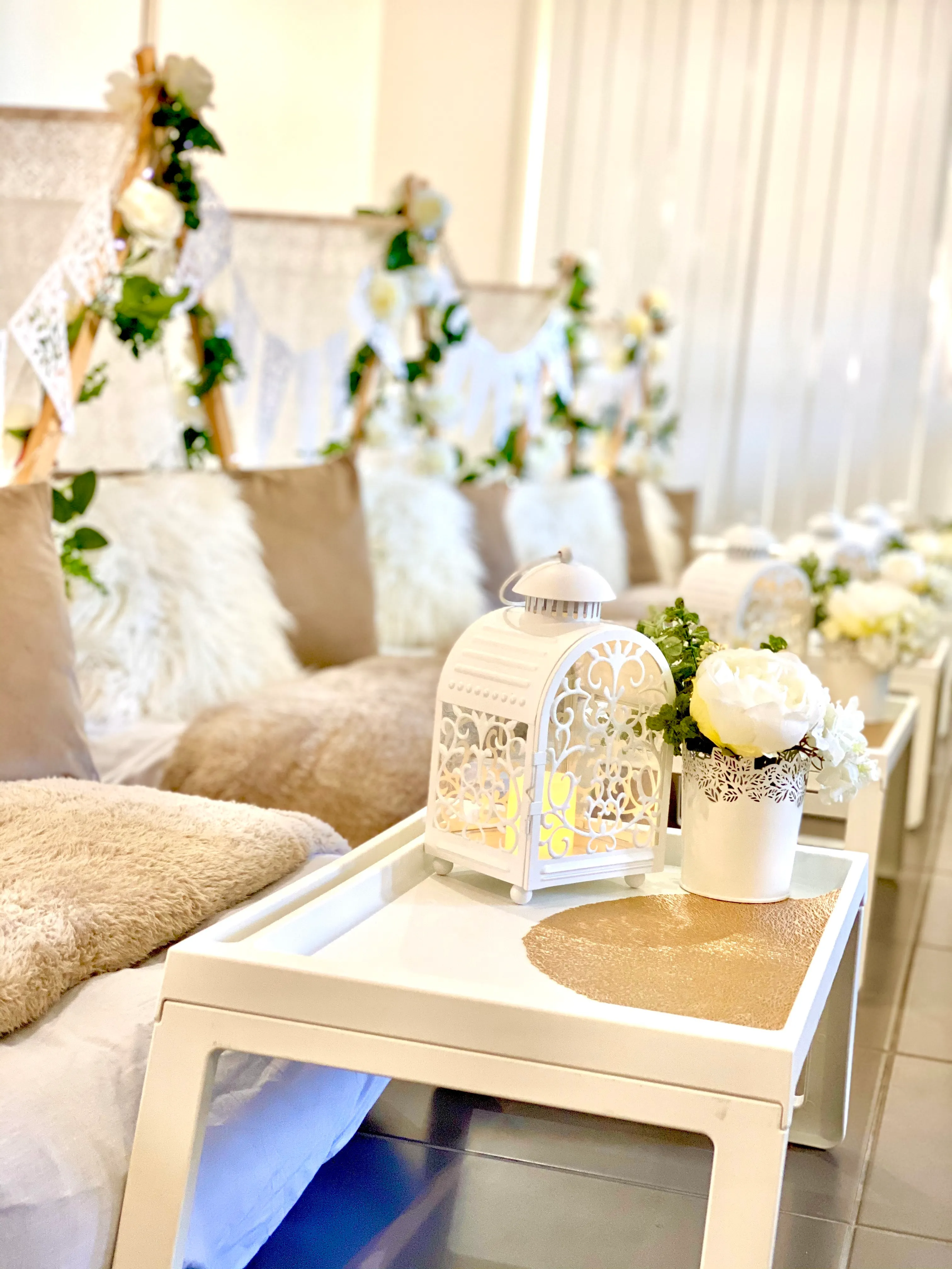 White Lace Teepee Party Package