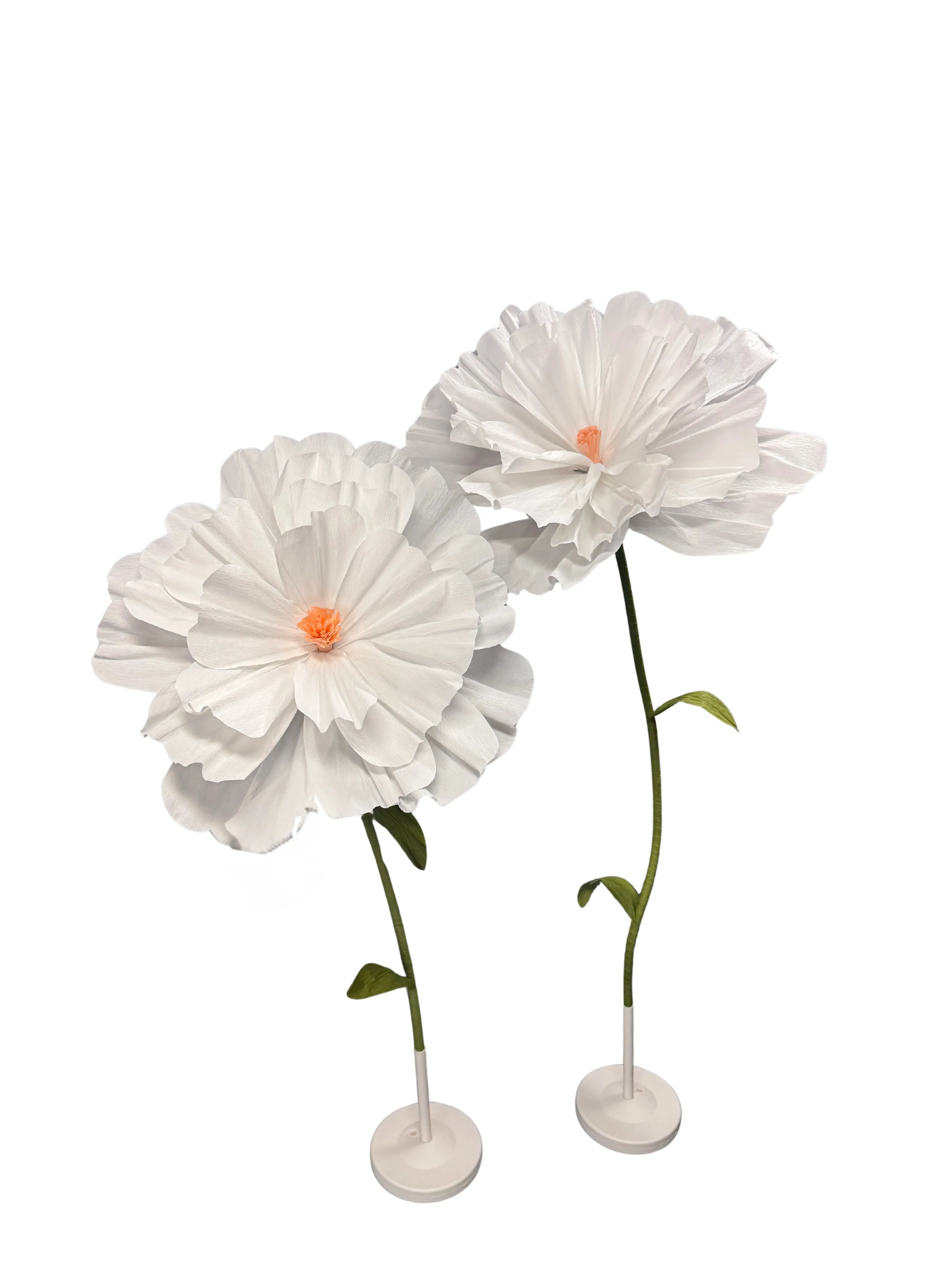 Giant Flowers - White - Set of 3