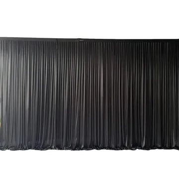 6m Black Curtain Backdrop