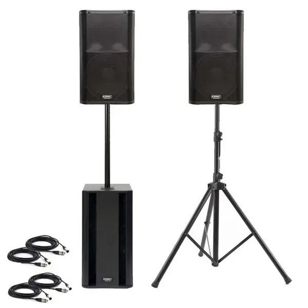 Geluidsset (75 tot 150 Personen) QSC K.12 set incl. subwoofer