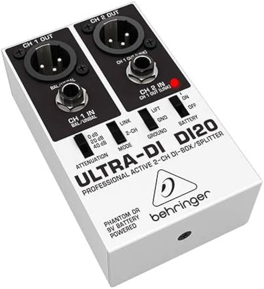 Behringer DI20 Active 2-Channel DI-Box and Splitter
