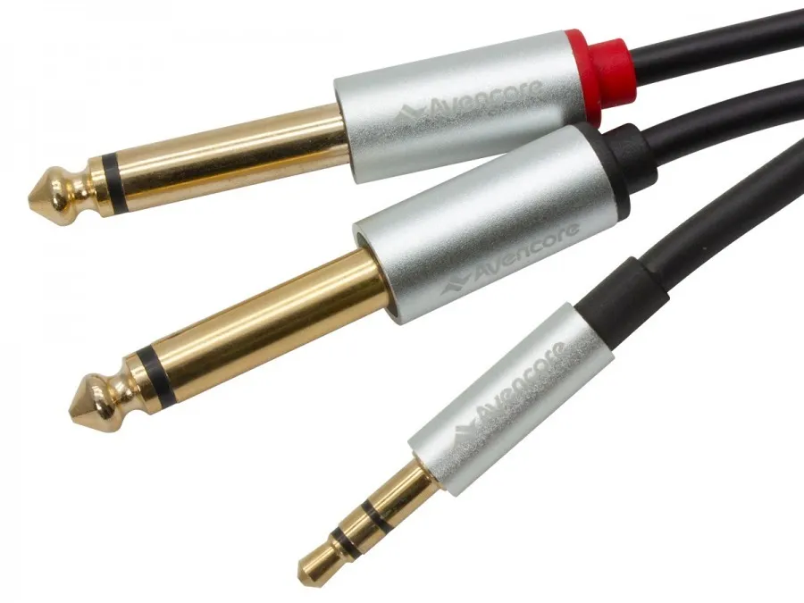 6.5mm to 3.5mm Stereo Cable 2M