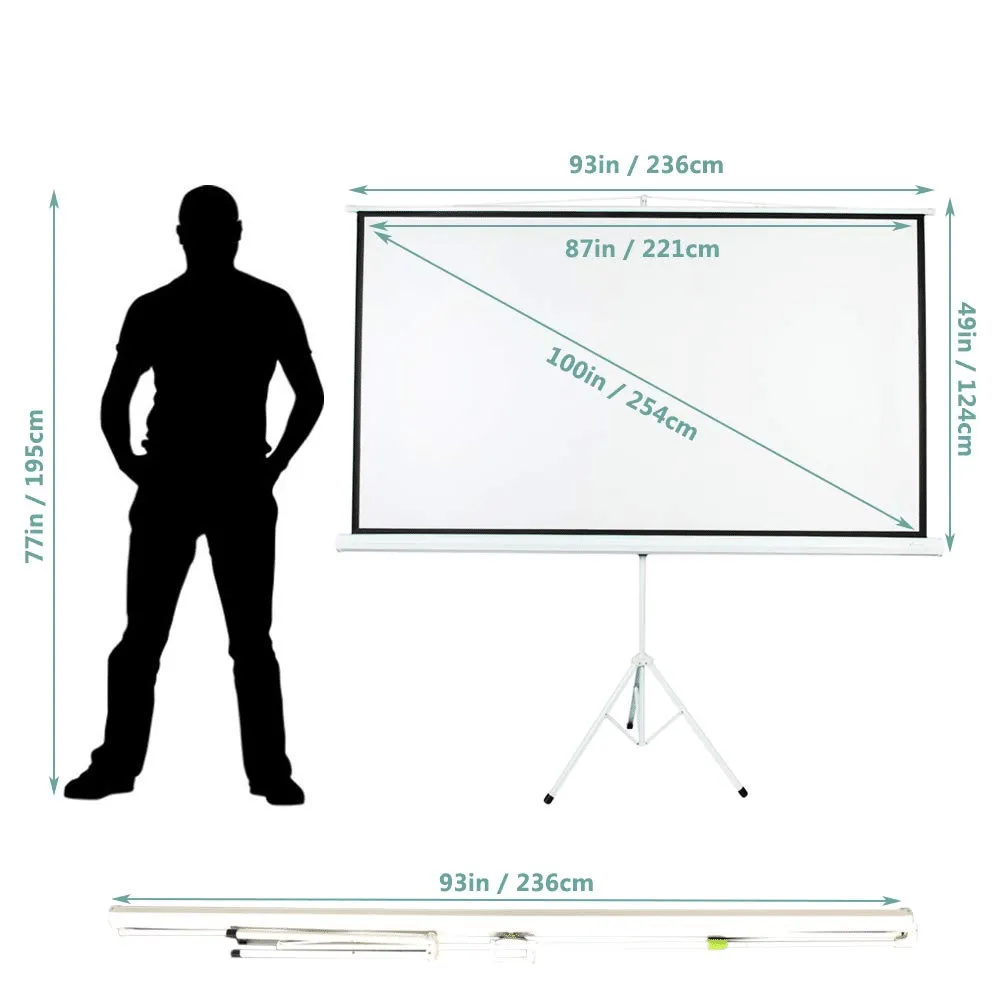 100 inch Projector Screen to Rent