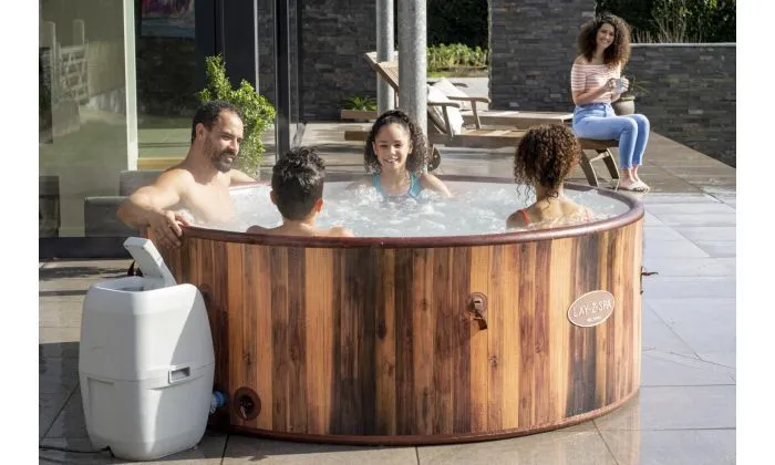 7 person lay-z-spa Helsinki airjet wood effect