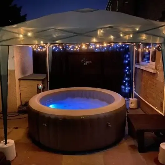 Gazebo with lights