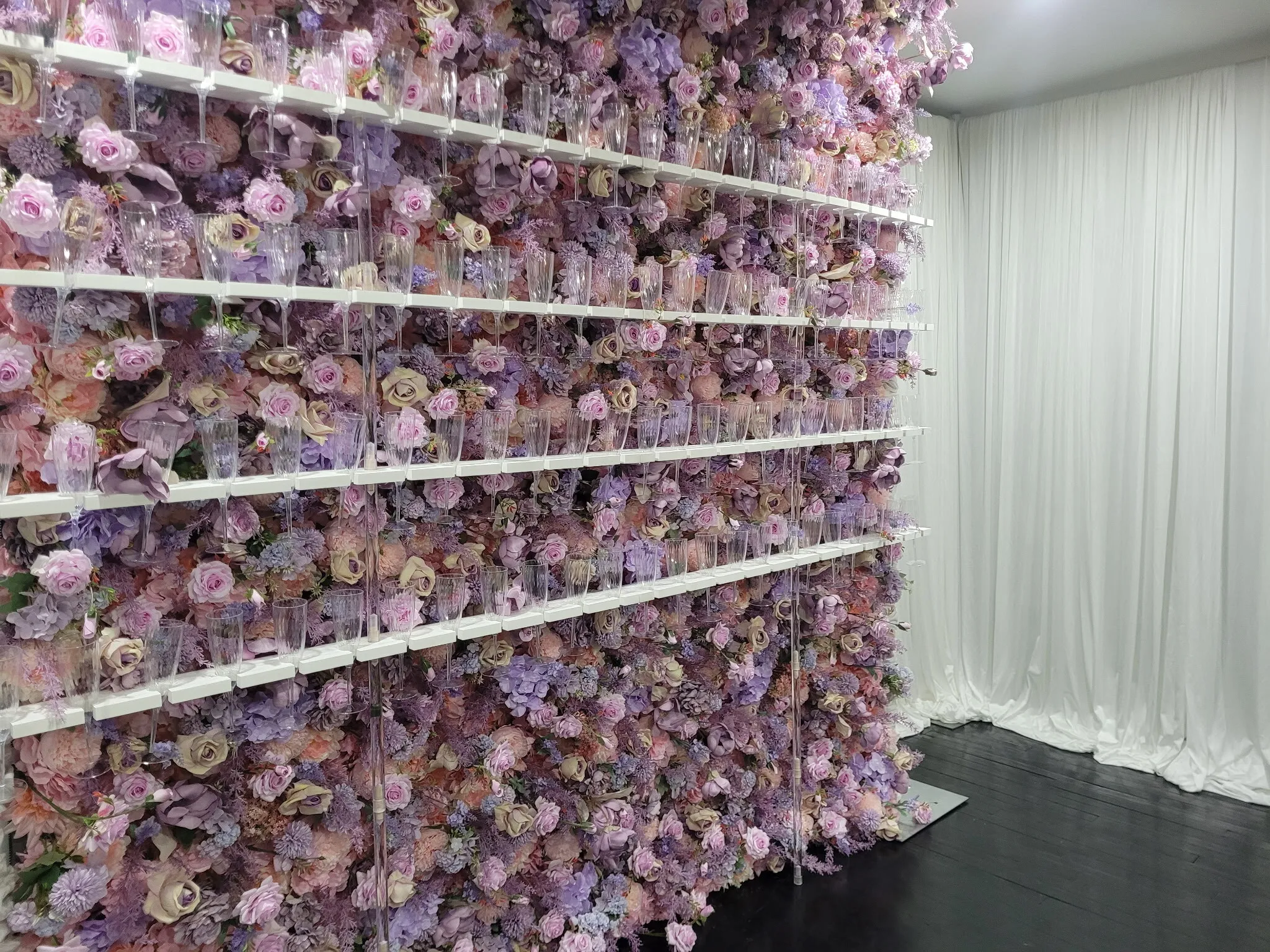 Flower Champagne Wall