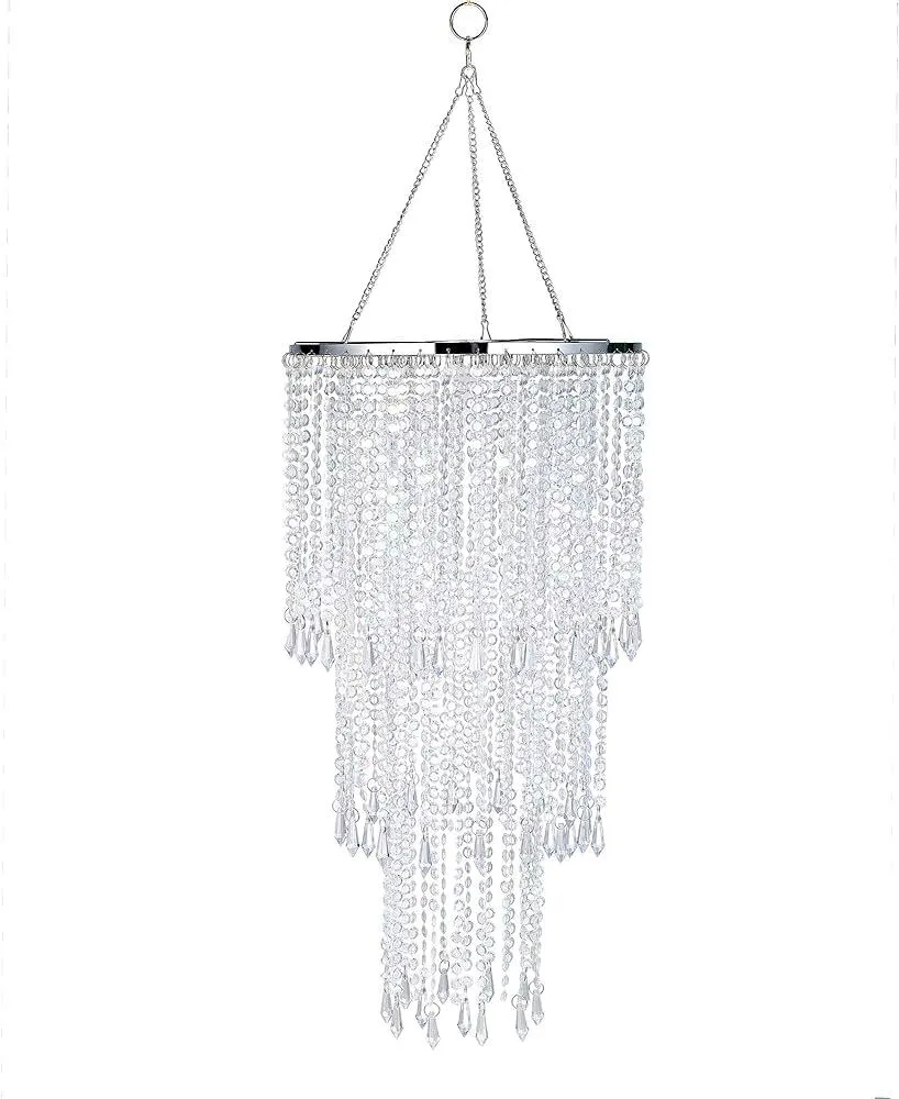Acrylic Beaded Hanging Chandelier (SH)