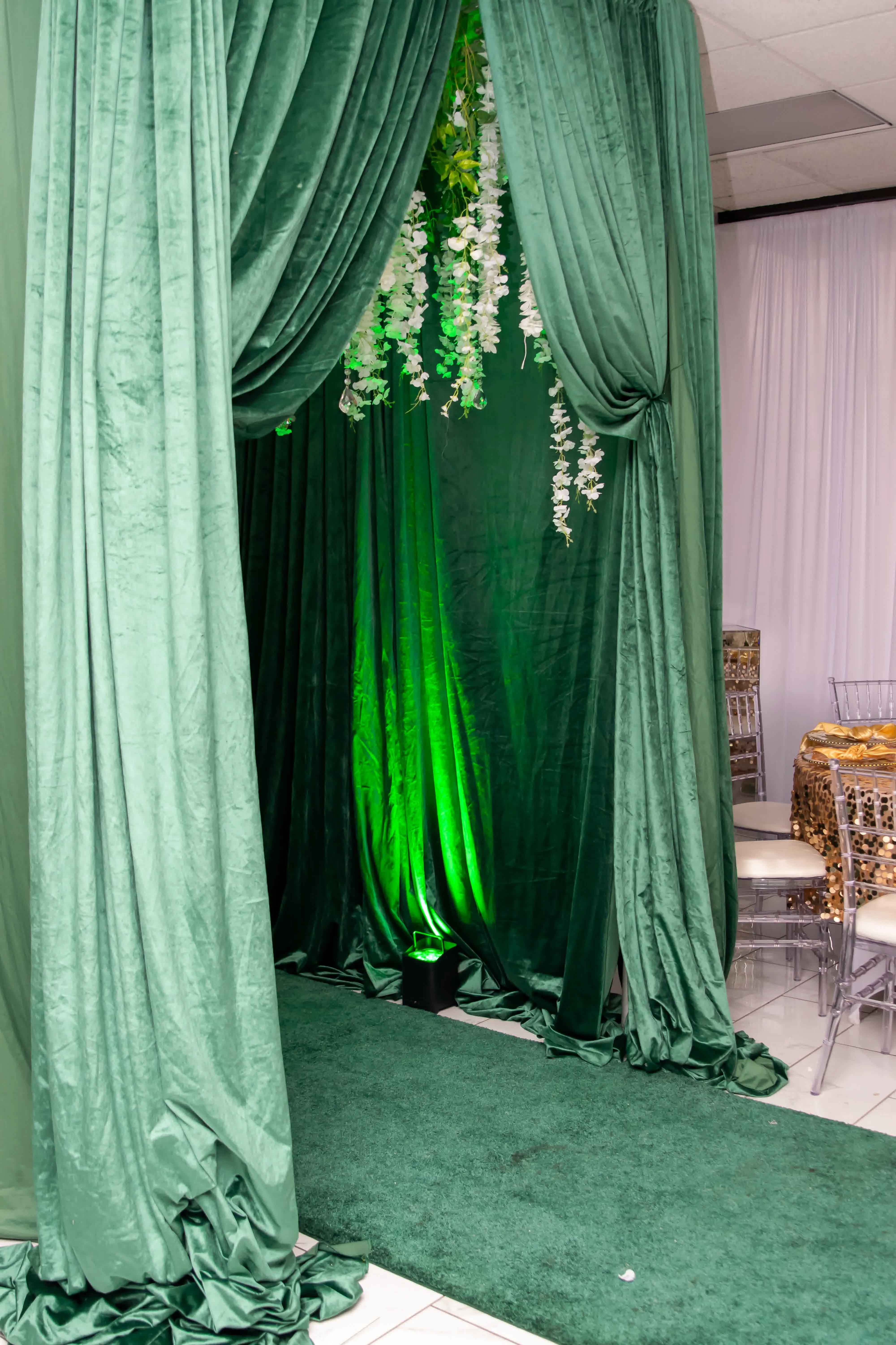 Green Velvet Drapes (R)
