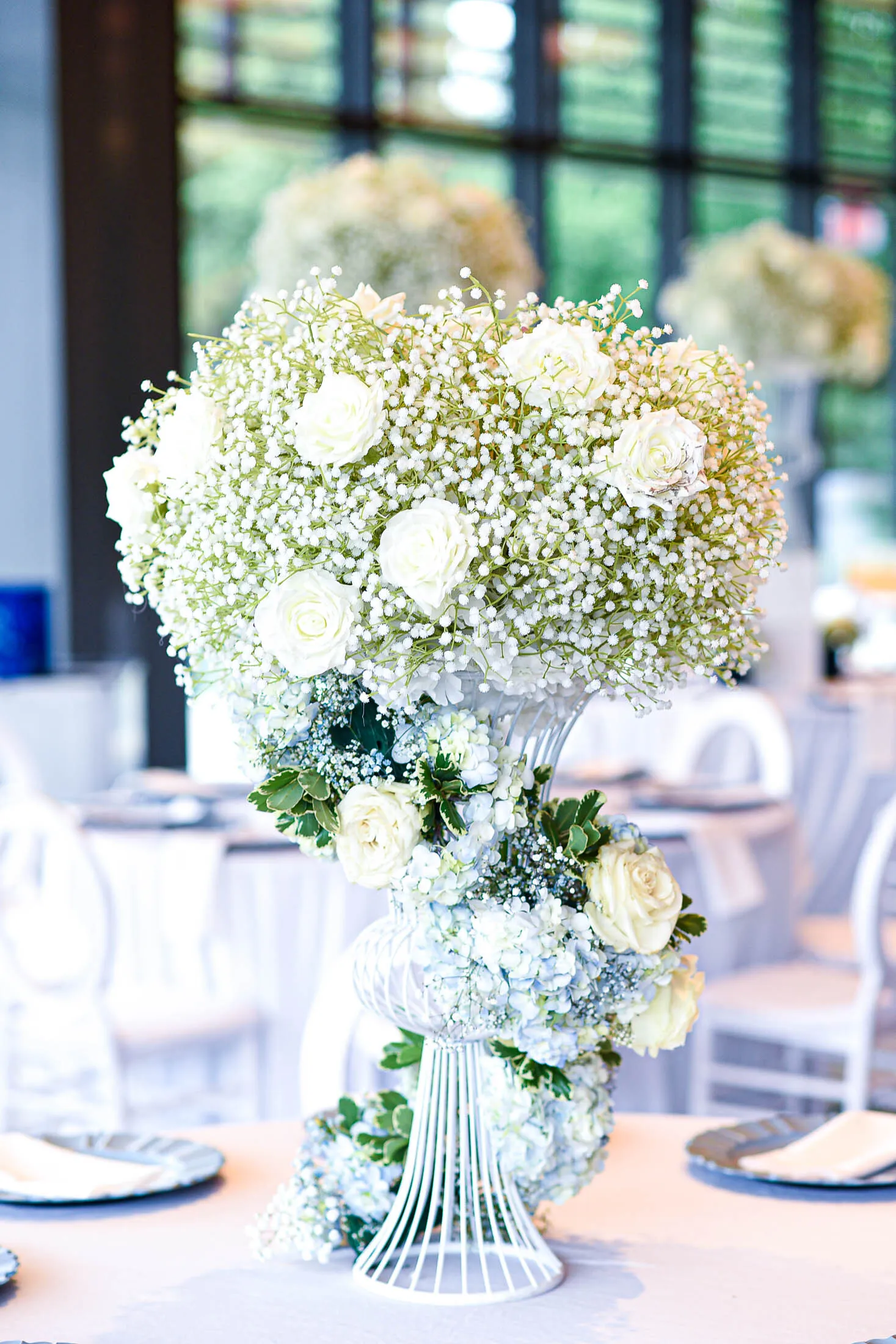 Baby's Breath Flower Ball Centerpiece (R)