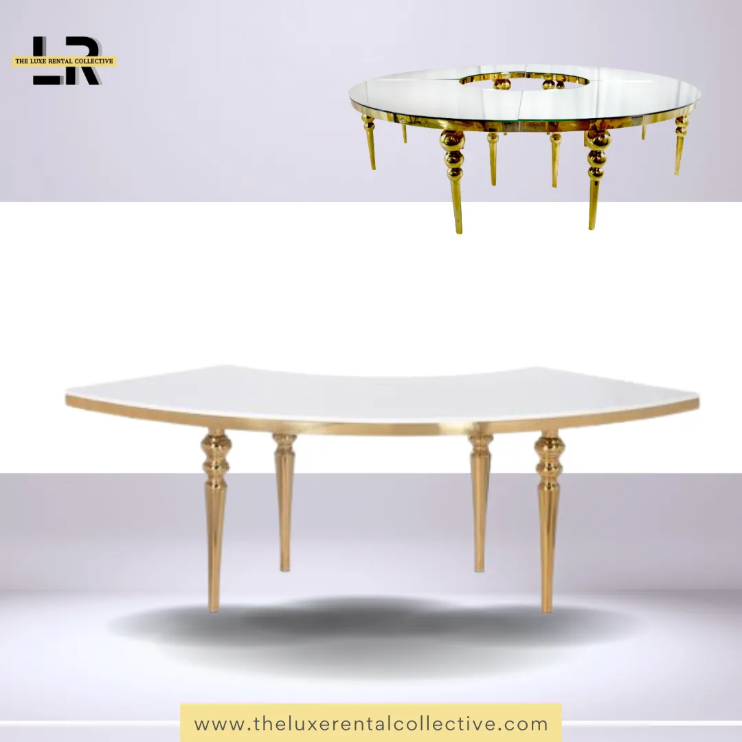Gold Serpentine table (R)