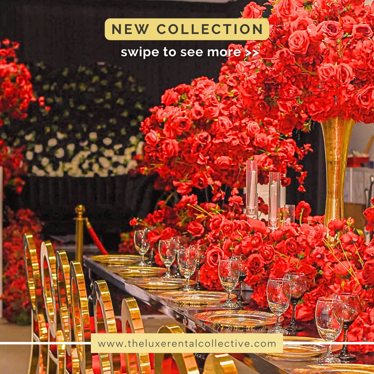 Ultra Luxe Red Flower Balls (R)