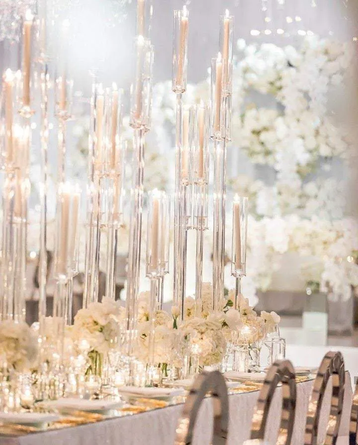 Acrylic candelabras 4ft (R)