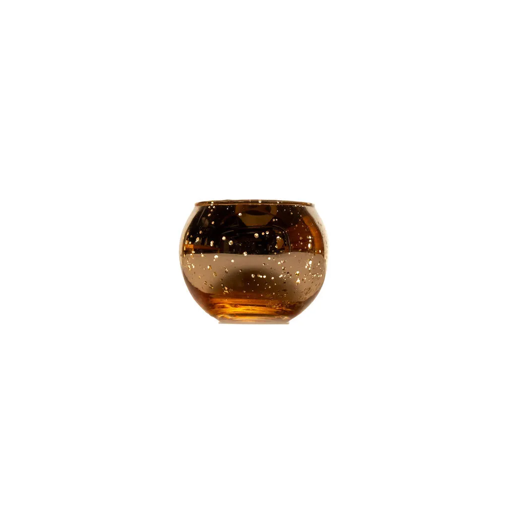Gold Crackle Votive