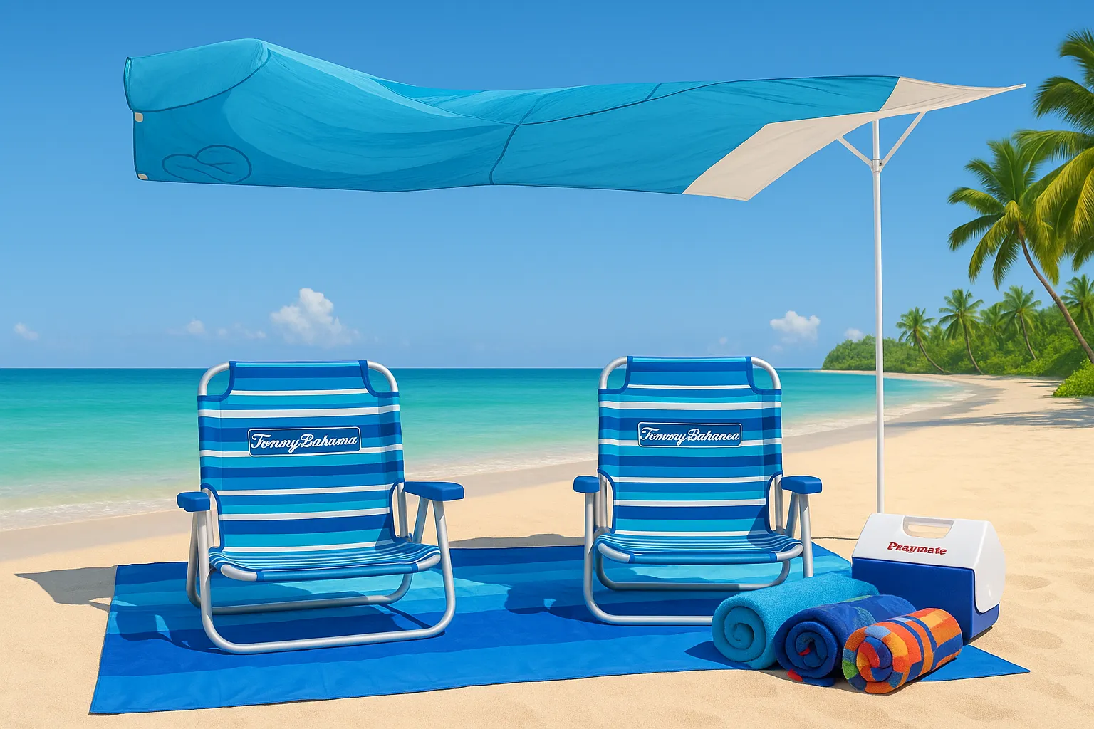 Wind Umbrella - 2 Chairs 