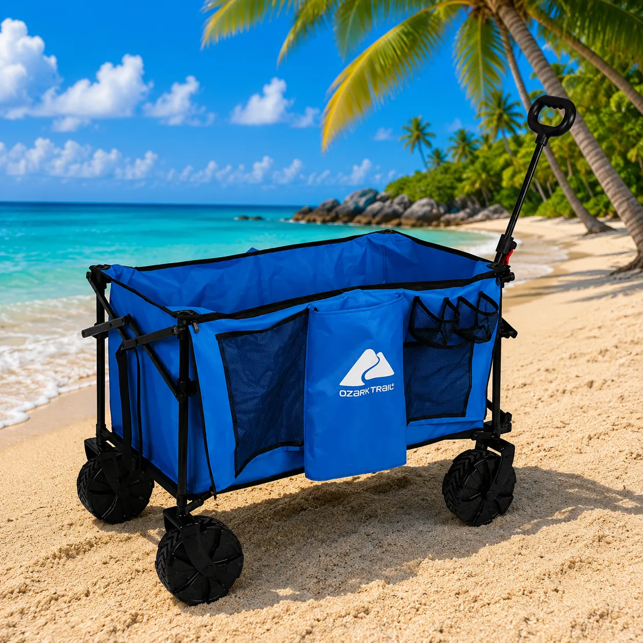 Beach Wagon Rental – Foldable with Wide Sand Tires