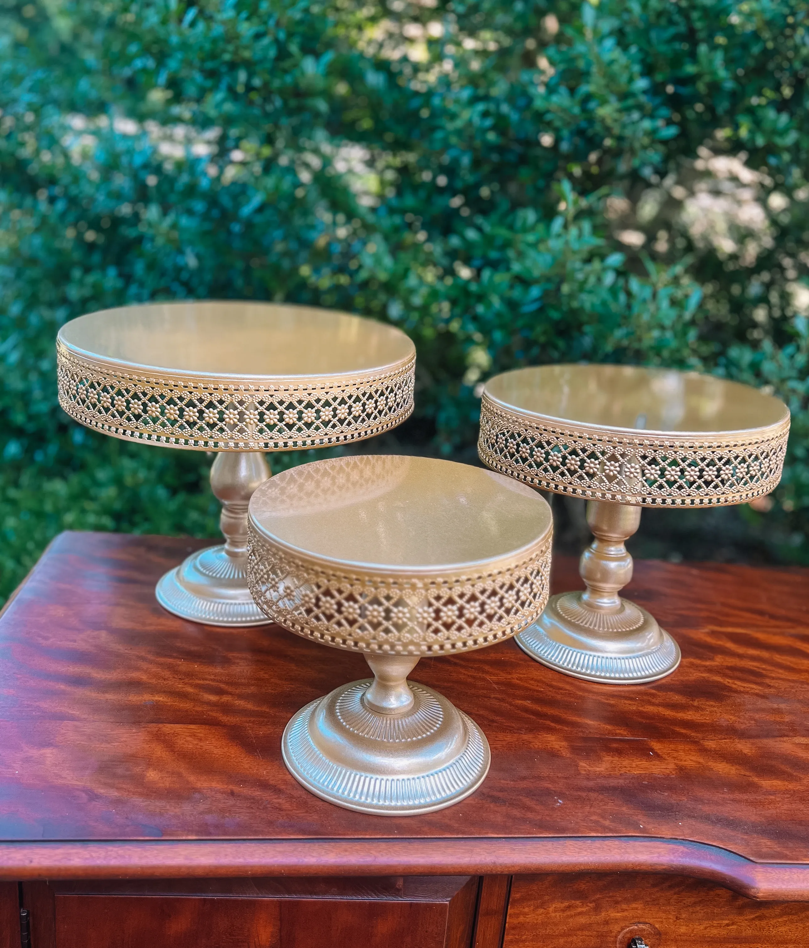 Gold Cupcake Stands (set of 3)