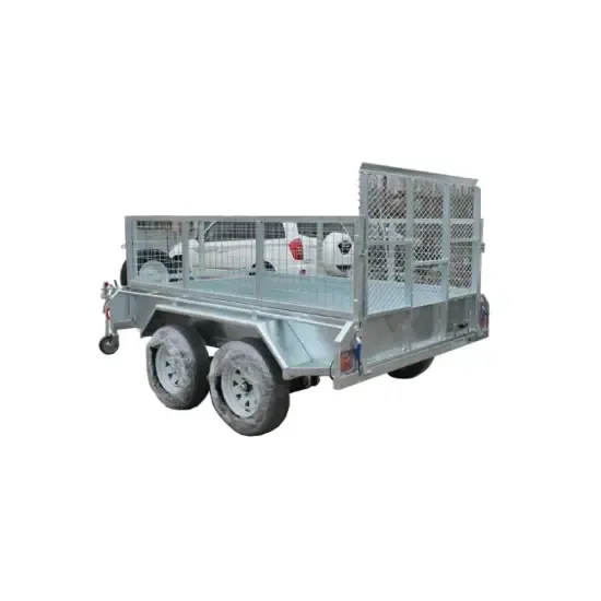 DUAL AXLE CAGED TRAILER WITH RAMP