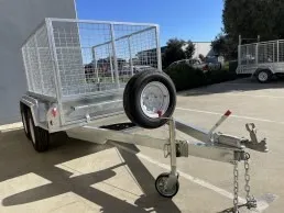 8X5 SINGLE AXLE CAGED TRAILER