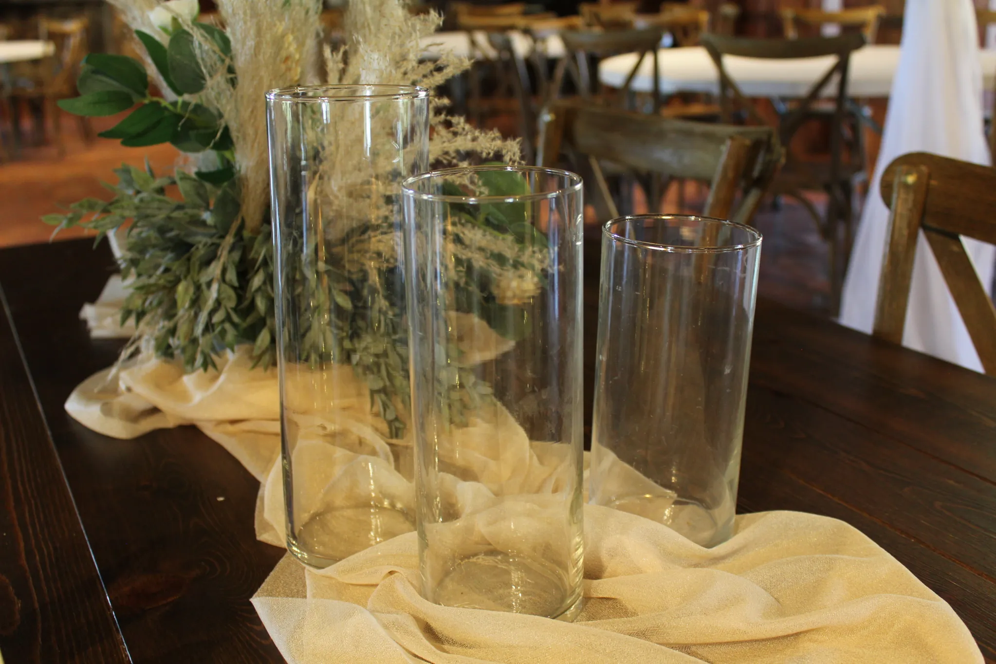 Vase, Clear Cylinder