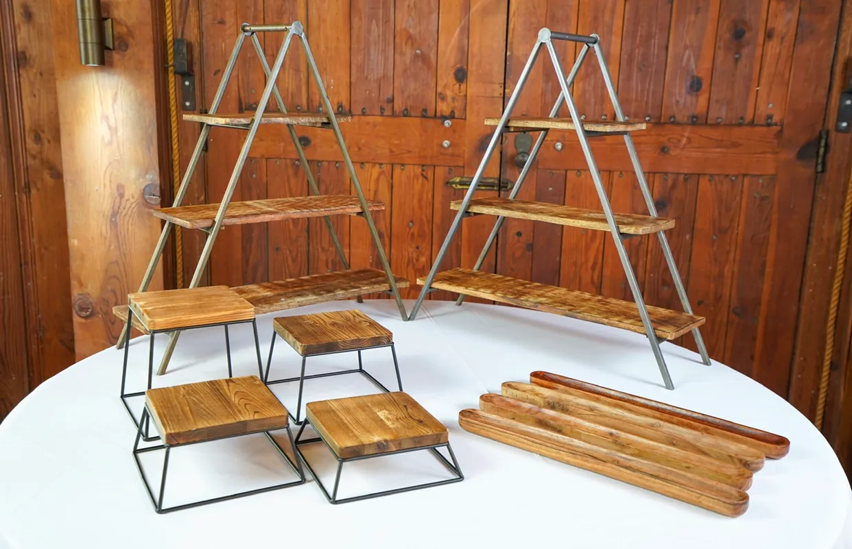 Serving Set, Industrial Wood 10 pc.