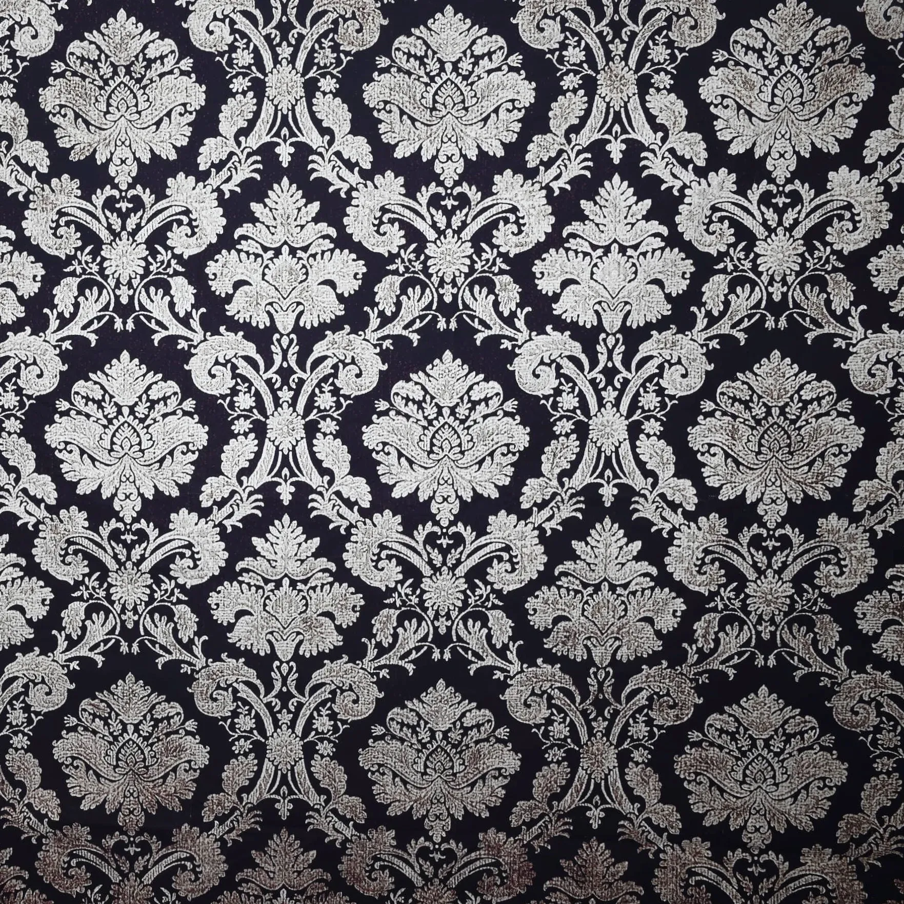 Damask Backdrop - Black/Taupe