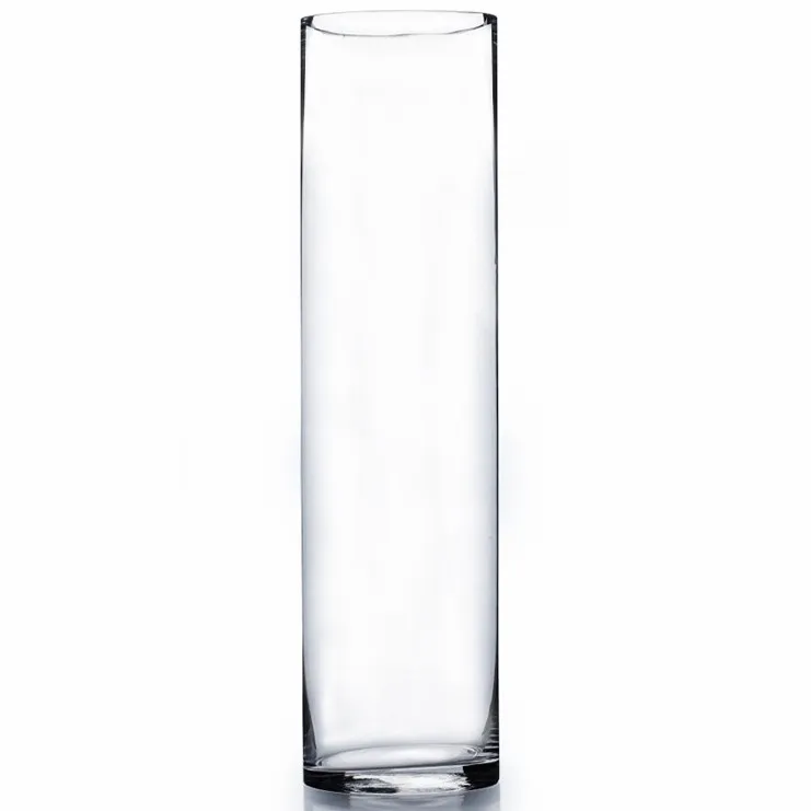 Glass Cylinder Hurricane Vase (4" x 16")