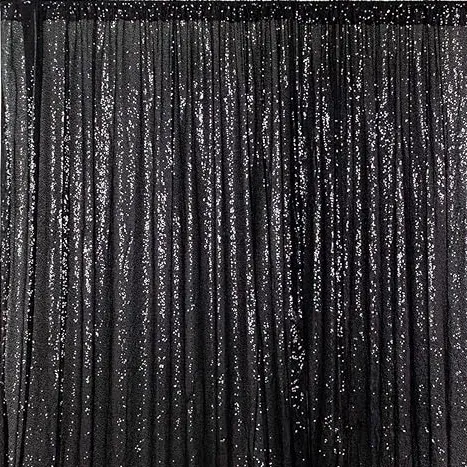 Sequin Backdrop - Black