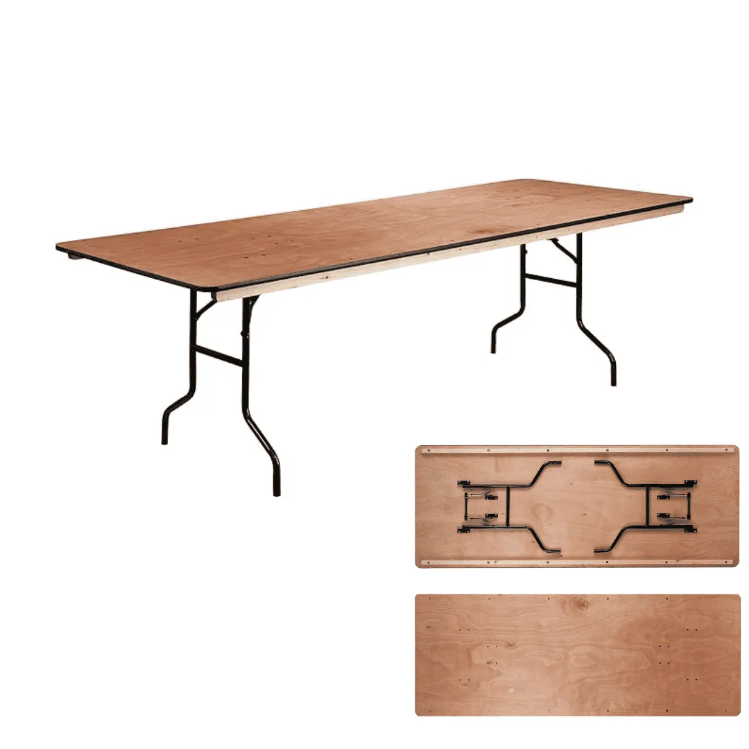 Эвхэгддэг модон ширээ / 183*76см / 