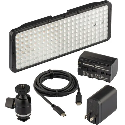 Luxli Cello 10" On-Camera RGBAW LED Light Kit with Diffuser