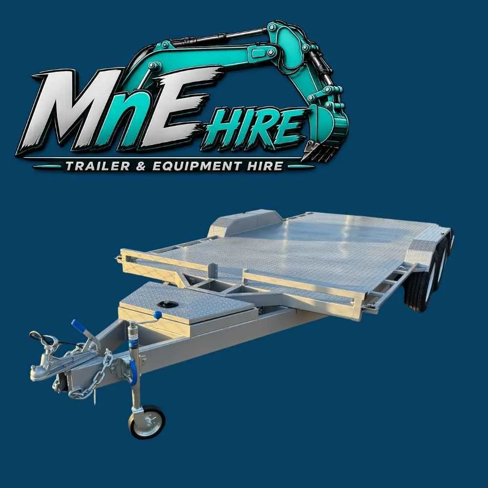 16ft Car Trailer With Electric Winch