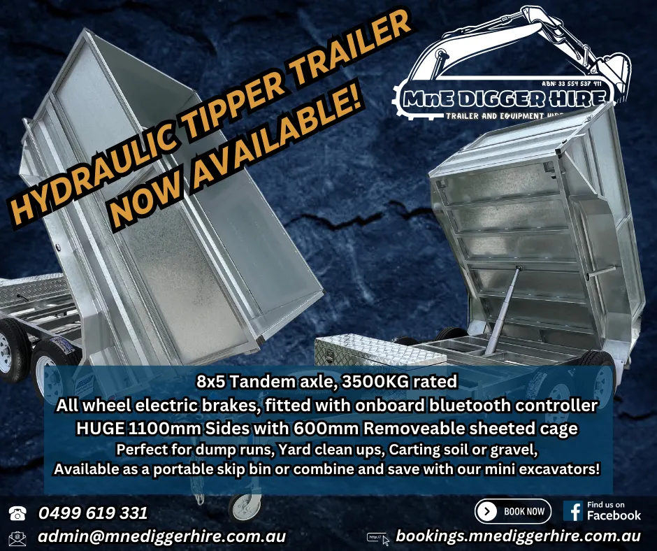 8x5 Hydraulic Tipper Trailer