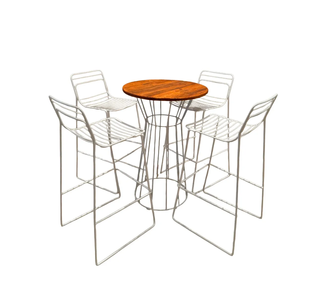 White High Bar Chairs 