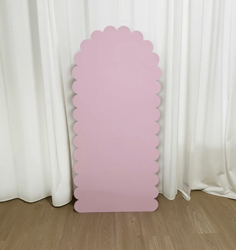 Pink Scalloped Backdrop 
