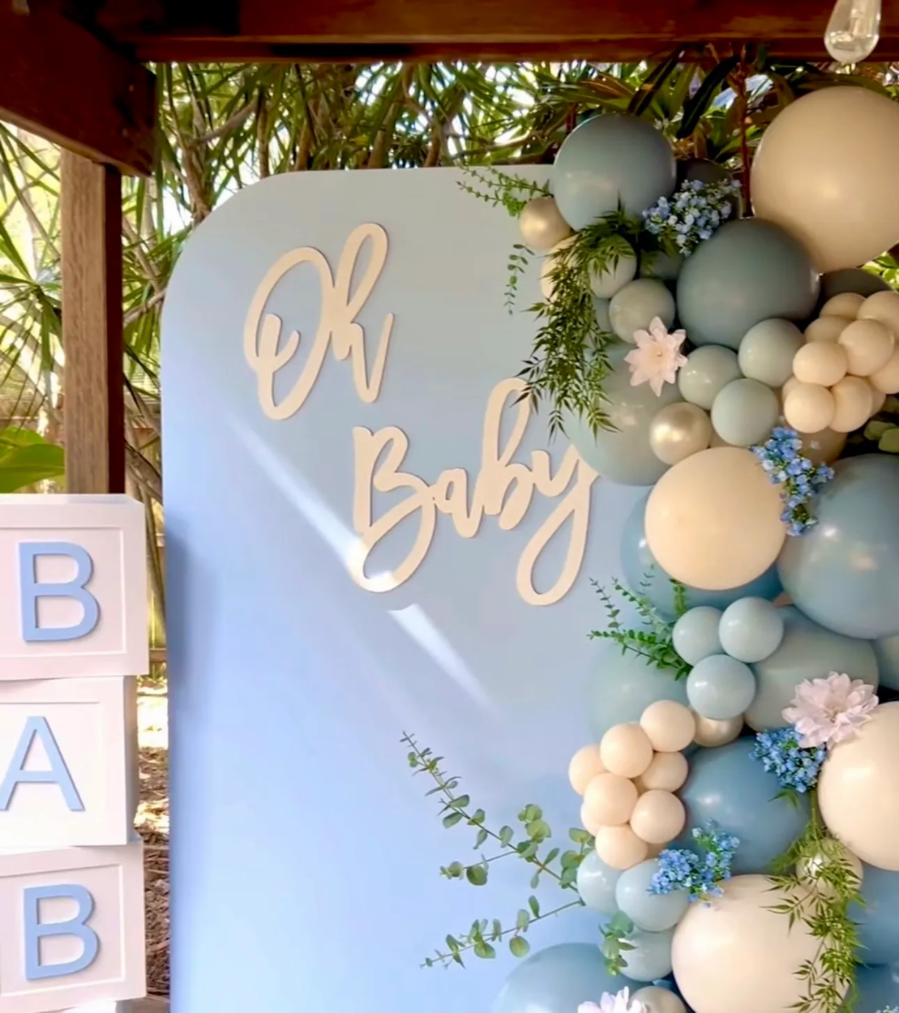 Oh Baby Balloon Backdrop