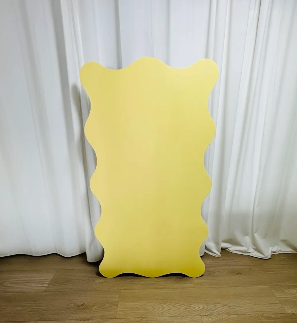 Yellow Wavy Backdrop