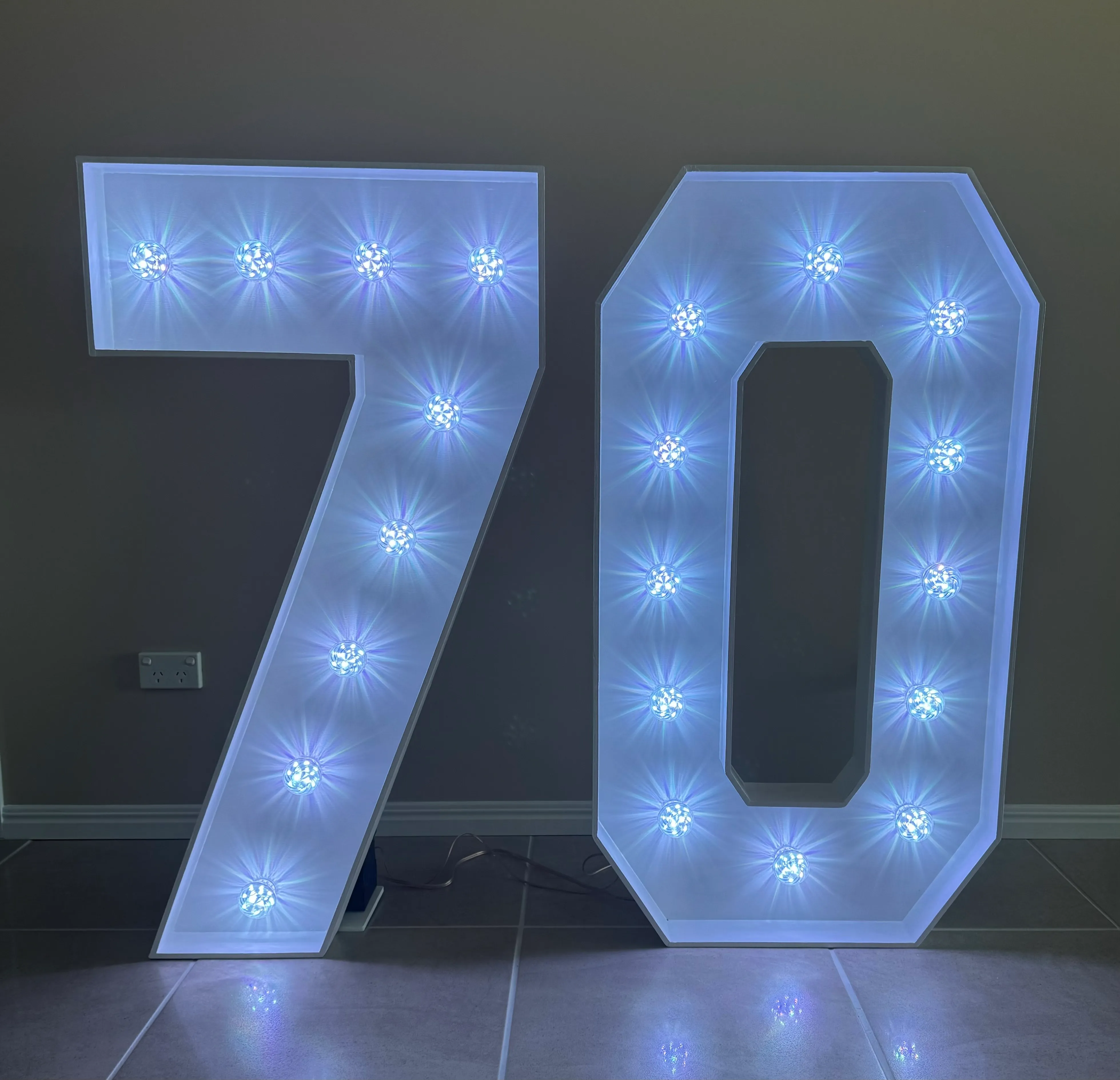 Light Up Numbers 70 