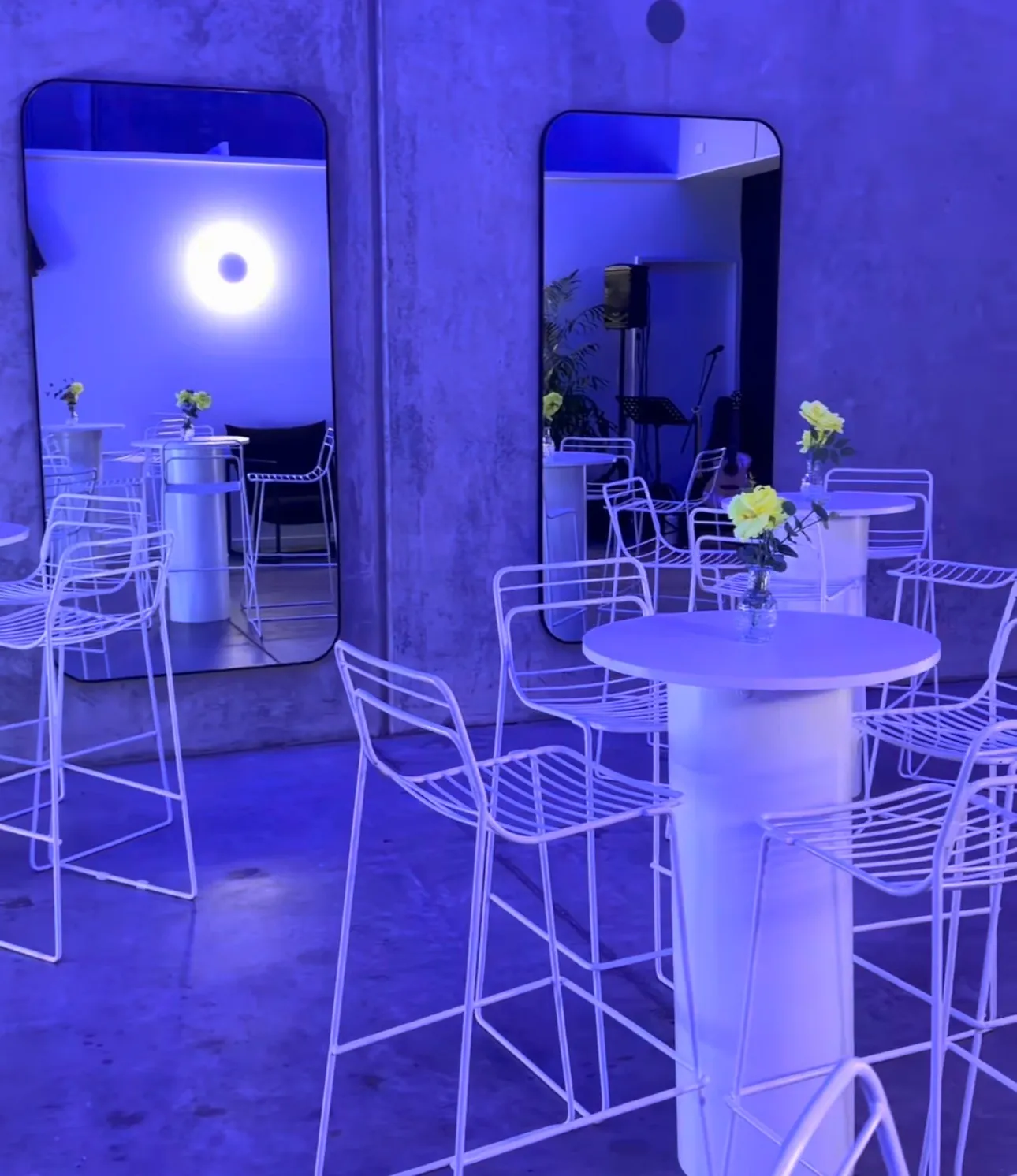 White Bar Tables